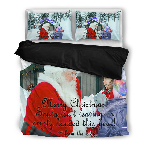 Santa Claus Gifts in Person Christmas Bedding Set