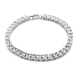 Elegant Silver/Gold Rhinestones Bracelet (Jewelry)