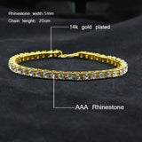 Elegant Silver/Gold Rhinestones Bracelet (Jewelry)