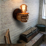 Vintage Resin Fist Wall Lamp