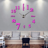 Big Modern 3D DIY Quartz Wall Clock Home Decoration