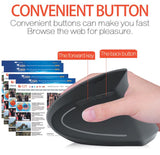 Ergonomic Vertical Wireless Mouse (Computer, Health)