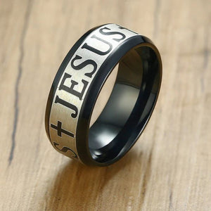 Shiny Holy "JESUS" Gold Ring (Jewelry)