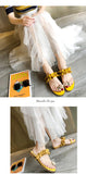 Pineapple Toe Ring Sandals (Fashion)