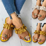 Pineapple Toe Ring Sandals (Fashion)