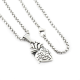 Love Puzzle Heart Necklace (Jewelry)