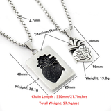 Love Puzzle Heart Necklace (Jewelry)