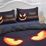 Happy Halloween Pumpkin Bat Tree Kids Bedding Set