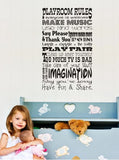 Children's Playroom Wall Decor (Home Wall Decal)