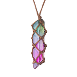 7 Chakra Rainbow Pendant Necklace (Jewelry)