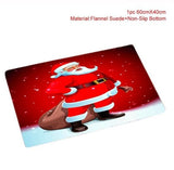 Santa Claus 3-in-1 Christmas Bathroom Decoration Set (Rug, Toilet Seat & Tank & Tissue Cover)