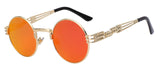 Cool Metallic Round Sunglasses for Men & Women (Fashion)