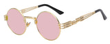 Cool Metallic Round Sunglasses for Men & Women (Fashion)