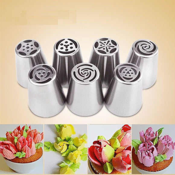 Russian Tulip Piping Nozzles Pastry Decorator (Kitchen, Bakery)