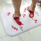 Anti-slip Bloody Footprints Bath Mat (Halloween Horror)