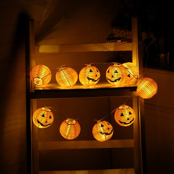 Halloween Jack-o'-lantern Pumpkin LED String Light Decoration