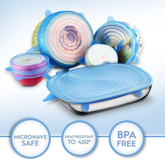 Reusable Silicone Stretch Kitchen Lids