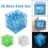 Money Labyrinth 3D Cube Puzzle Maze Bank Box (Toy)