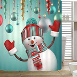 High Quality Christmas Theme Bathroom Shower Curtain